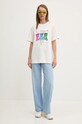 Barrow t-shirt bawełniany F4BWUATH061 beżowy