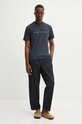 Sunnei tricou din bumbac bleumarin RTWXJER007