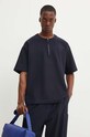 Sunnei wool blend t-shirt RTWXTOP002 navy AW24