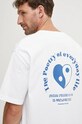 Samsoe Samsoe tricou din bumbac SAPOETRY U24300010 alb AW24