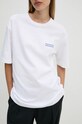 Îmbrăcăminte Samsoe Samsoe tricou din bumbac SAPOETRY U24300010 alb