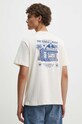 Хлопковая футболка Kaotiko AP059.01S.G002 бежевый AW24
