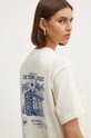 Одежда Хлопковая футболка Kaotiko AP059.01S.G002 бежевый