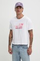 Хлопковая футболка Kaotiko AP017.01.M002 белый AW24