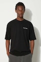 Бавовняна футболка Filling Pieces Boxy 74413781861 чорний AW24