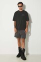 Bavlnené tričko Filling Pieces Boxy Vintage 74413780626 čierna AW24