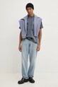 Хлопковая футболка Vertere Berlin VER.T266 голубой AW24