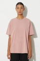 A.P.C. t-shirt bawełniany Floater COHBS.M26437.FAD różowy AW24