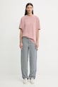 A.P.C. pamut póló Floater COHBS.M26437.FAD rózsaszín AW24