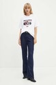 Odzież Levi's t-shirt bawełniany Levi’s x McLaren A8991.0000 biały