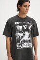 Y/Project cotton t-shirt ROCK BAND PRINT PINCHED LOGO T-SHIRT 204TS020