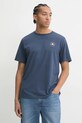 Converse tricou din bumbac albastru 10026565.A04