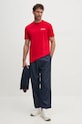 Red Bull Racing x Pepe Jeans t-shirt bawełniany RU500003 czerwony AW24