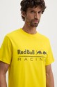 Bavlněné tričko Red Bull Racing x Pepe Jeans RU500005 žlutá