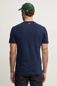 Bavlněné tričko Lacoste TH1218 námořnická modř