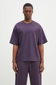 Pangaia tricou din bumbac uni violet 10002012