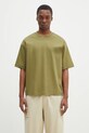 Pangaia tricou din bumbac uni verde 10002012