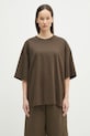 Pangaia tricou din bumbac 10002012 verde AW24