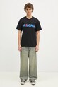 Хлопковая футболка FILA+ Milano 42FW24TT01523C901 чёрный