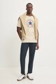 Памучна тениска Converse бежов 10025459.A28