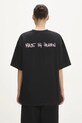 Памучна тениска Fiorucci Made In Heaven Print стандартна черен U01FMTSH102CJ01BK01