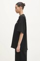 Fiorucci tricou din bumbac Made In Heaven Print U01FMTSH102CJ01BK01 negru AW24