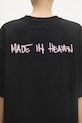 Fiorucci cotton t-shirt. Made In Heaven Print black U01FMTSH102CJ01BK01