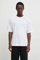 Filling Pieces t-shirt bawełniany Boxy Embroidered aplikacja biały 74413791901