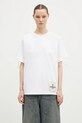 Памучна тениска Fiorucci Distressed стандартна бял M01FMTSH101CJ01WH06