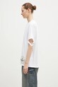 Fiorucci tricou din bumbac Distressed M01FMTSH101CJ01WH06 alb AW24
