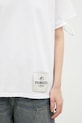Памучна тениска Fiorucci Distressed бял M01FMTSH101CJ01WH06