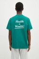 Sporty & Rich cotton t-shirt Health Is Wealth TO043516300GR03 green
