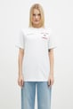 Бавовняна футболка Sporty & Rich Home Run TO043505300WH01 білий AW24