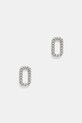 Náušnice AllSaints zirkonie stříbrná 37527072RHO040