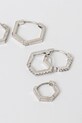 Сережки AllSaints 3 шт 37527083SLV041 серебрянный AW25