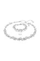 Swarovski colier, brățară si cercei CONSTELLA Cristal Swarovski argintiu 5738285