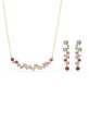 Swarovski naszyjnik i kolczyki CONSTELLA cyrkonia złoty 5722542