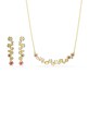 Swarovski naszyjnik i kolczyki CONSTELLA 5722542 złoty AW25