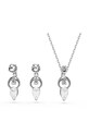 Swarovski naszyjnik i kolczyki MESMERA srebrny 5723197