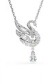 Swarovski naszyjnik SWAN cyrkonia srebrny 5723387