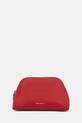 Coccinelle kosmetyczka skórzana czerwony E5.TMF.25.01.01