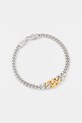 Tom Wood bracciale in argento Dean Bracelet Duo argento oro 101252