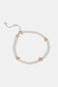 Tory Burch brățară Kira Pearl Bracelet alb 171219.137