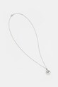 NEIGHBORHOOD naszyjnik srebrny SILVER BUTTON NECKLACE srebrny 252IVNH.AC03
