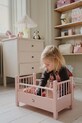 Κρεβατάκι κούκλας Konges Sløjd DOLL BED FSC ροζ KS103770.9BYA