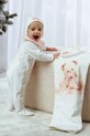 Dziewczynka Jamiks kocyk niemowlęcy SOELI SOELI.Otulacz.JZI151.G beżowy