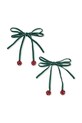 Otroška sponka za lase Konges Sløjd 2 PACK CHERRY BOW HAIR CLIPS 2-pack rdeča KS103628.9BYA