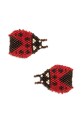Фиби за коса Konges Sløjd 2 PACK LADYBUG BEADED HAIR CLIP KS103643.9BYA червен AW25