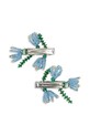 Otroška sponka za lase Konges Sløjd 2 PACK TULIP BEADED HAIR CLIP 2-pack KS103652.9BYA modra AW25