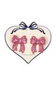 Konges Sløjd spinki do włosów dziecięce 2 PACK SEQUIN BOW HAIR CLIP różowy KS103649.9BYA